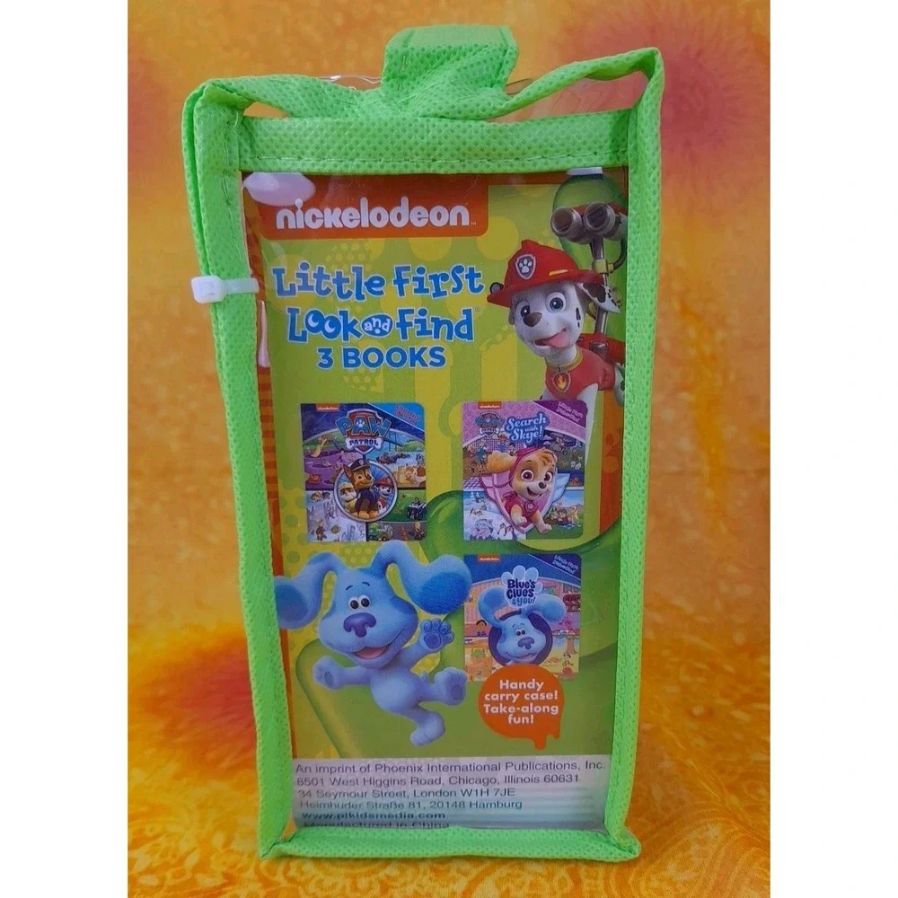 NWT Nickelodeon Little First Look & Find 3 Books ~ Blues Clues, Paw Patrol, Skye